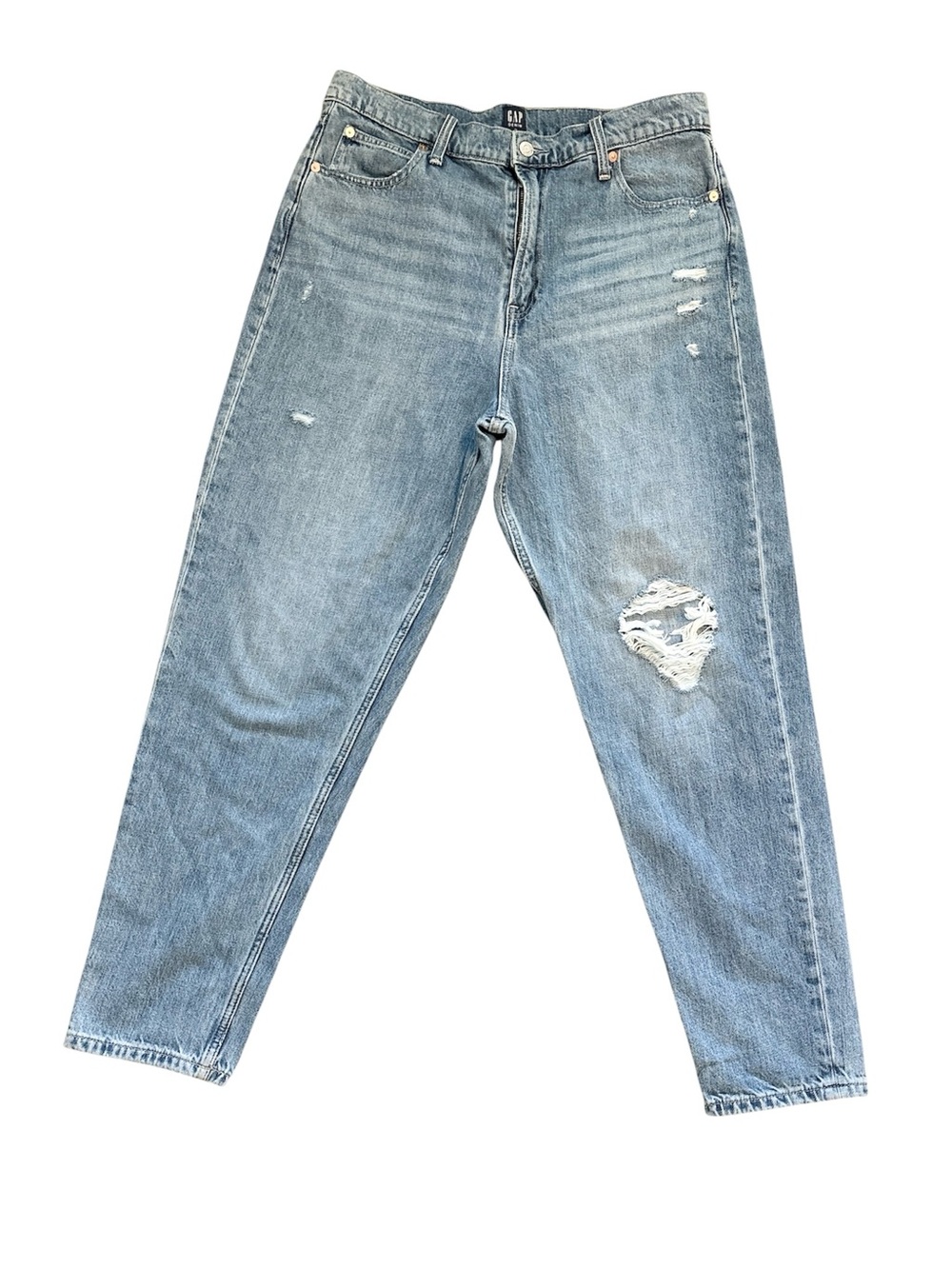 Gap Mom Jean High Rise Distressed Size 14 Tall